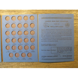 Whitman coin folder for Lincoln Cents - 1909 to 1940 - vintage coin supply