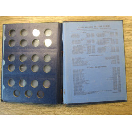 Whitman bookshelf coin album for Buffalo Nickels - custom homemade vintage