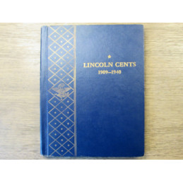 Whitman bookshelf coin album for Lincoln Cents - 1909-1940 - vintage