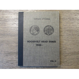 Library of Coins album for Roosevelt Head Dimes - 1946 onwards