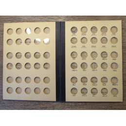 Library of Coins album for Roosevelt Head Dimes - 1946 onwards