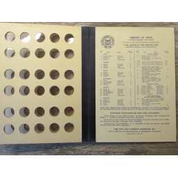 Library of Coins album for Roosevelt Head Dimes - 1946 onwards