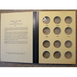 Library of Coins album for Kennedy Half Dollars - 1964 onwards