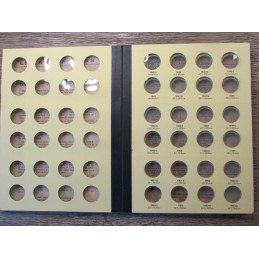 Library of Coins vintage album for Jefferson Nickels - 1938-1975