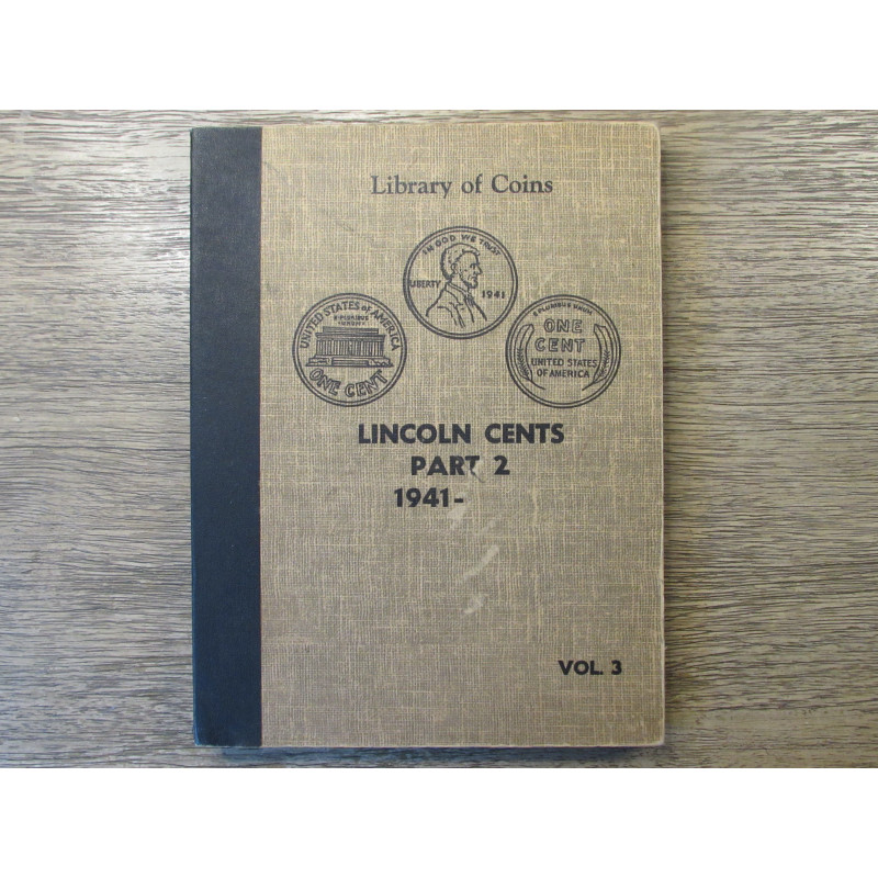 Library of Coins album for Lincoln Wheat and Memorial Cents - 1941 onwards Library of Coins album for Lincoln Wheat and Memorial Cents - 1941 onwards