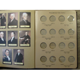 Dansco coin album for US Presidential One Dollar coins