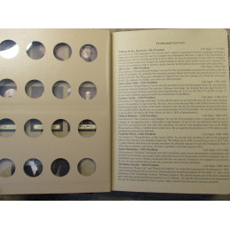 Dansco coin album for US Presidential One Dollar coins