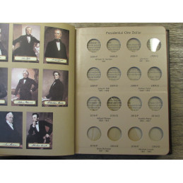 Dansco coin album for US Presidential One Dollar coins
