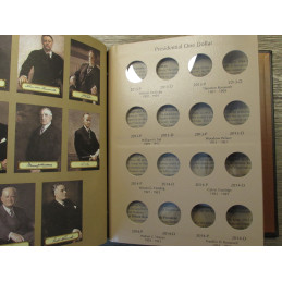 Dansco coin album for US Presidential One Dollar coins