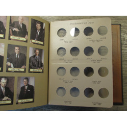 Dansco coin album for US Presidential One Dollar coins