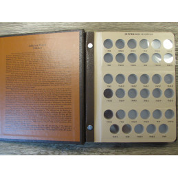 Dansco album for Jefferson Nickels - with proof-only issues