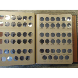 Dansco album for Jefferson Nickels - with proof-only issues