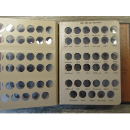 Dansco album for Jefferson Nickels - with proof-only issues