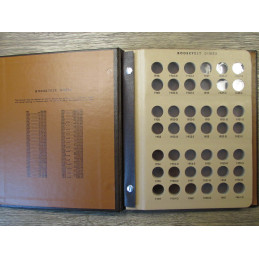 Dansco coin album for Roosevelt Dimes including proof-only issues - 1946 onwards