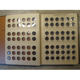 Dansco coin album for Roosevelt Dimes including proof-only issues - 1946 onwards