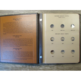 Dansco coin album for Indian Head and Flying Eagle cents - 1857-1909