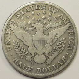 1913 Barber Half Dollar - antique low mintage American silver half dollar 1913 Barber Half Dollar - antique low mintage American silver half dollar