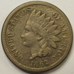 1862 Indian Head Cent - antique better condition Civil War era issue cupronickel penny 1862 Indian Head Cent - antique better condition Civil War era issue cupronickel penny