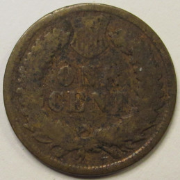 1873 Indian Head Cent - antique American Indian bronze penny 1873 Indian Head Cent - antique American Indian bronze penny