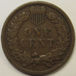 1886 Indian Head Cent - Type 2 - antique scarce American Indian penny