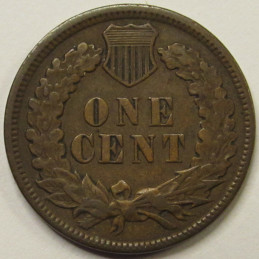 1897 Indian Head Cent - antique American better condition penny