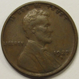 1927 S Lincoln Wheat Cent - antique San Francisco mintmark wheat penny 1927 S Lincoln Wheat Cent - antique San Francisco mintmark wheat penny