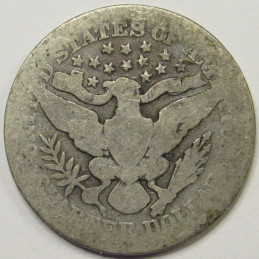 1905 Barber Quarter - antique better date American silver quarter 1905 Barber Quarter - antique better date American silver quarter