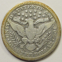 1916 D Barber Quarter - Denver mintmark American silver quater 1916 D Barber Quarter - Denver mintmark American silver quater