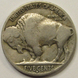 1916 D Buffalo Nickel - antique Denver mintmark American Indian coin 1916 D Buffalo Nickel - antique Denver mintmark American Indian coin