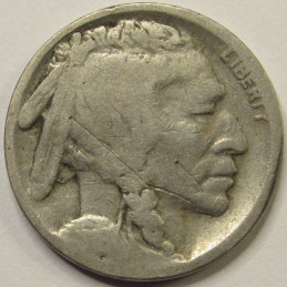 1916 S Buffalo Nickel - antique San Francisco mintmark American Indian five cent coin 1916 S Buffalo Nickel - antique San Francisco mintmark American Indian five cent coin