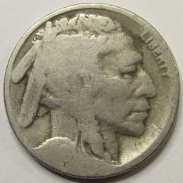 1918 S Buffalo Nickel - antique San Francisco mintmark five cent coin 1918 S Buffalo Nickel - antique San Francisco mintmark five cent coin