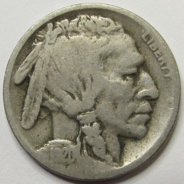 1920 D Buffalo Nickel - antique Denver mintmark American Indian coin 1920 D Buffalo Nickel - antique Denver mintmark American Indian coin