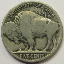 1920 D Buffalo Nickel - antique Denver mintmark American Indian coin 1920 D Buffalo Nickel - antique Denver mintmark American Indian coin