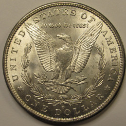 1887 O Morgan Dollar - antique uncirculated American silver dollar coin 1887 O Morgan Dollar - antique uncirculated American silver dollar coin