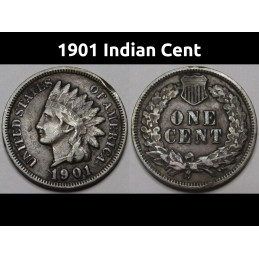 1901 Indian Head Cent - old...