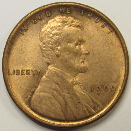 1909 VDB Lincoln Wheat Cent - antique first year of issue historic VDB penny 1909 VDB Lincoln Wheat Cent - antique first year of issue historic VDB penny