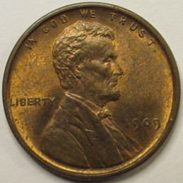 1909 VDB Lincoln Wheat Cent - antique first year of issue beautiful penny 1909 VDB Lincoln Wheat Cent - antique first year of issue beautiful penny