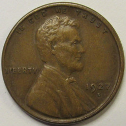 1927 D Lincoln Wheat Cent - antique Denver mintmark better condition penny 1927 D Lincoln Wheat Cent - antique Denver mintmark better condition penny