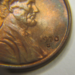 1970 S Lincoln Memorial Cent - Small Date - scarce variety penny 1970 S Lincoln Memorial Cent - Small Date - scarce variety penny
