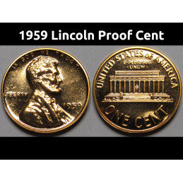 1959 Lincoln Memorial Proof...