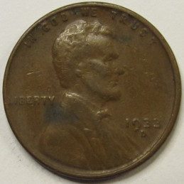 1933 D Lincoln Wheat Cent - antique Denver mintmark Great Depression era penny 1933 D Lincoln Wheat Cent - antique Denver mintmark Great Depression era penny