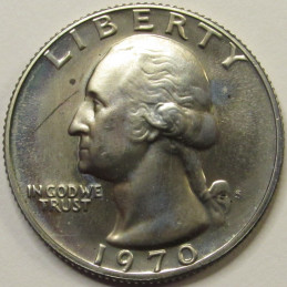 1970 S Washington Quarter - Proof - antique San Francisco mintmark coin 1970 S Washington Quarter - Proof - antique San Francisco mintmark coin
