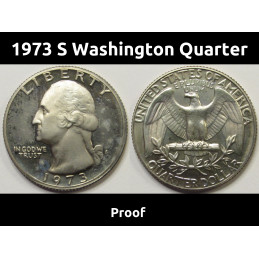 1973 S Washington Quarter - Proof - vintage flashy coin