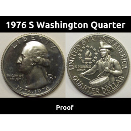 1976 S Washington Quarter - Proof - Biccentennial San Francisco mintmark quarter