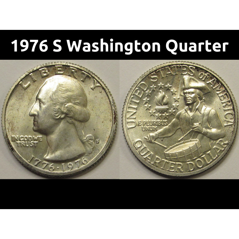 1976 S Washington Quarter - 40 percent silver S mintmark quarter 1976 S Washington Quarter - 40 percent silver S mintmark quarter