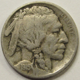 1915 Buffalo Nickel - antique better condition American Indian nickel 1915 Buffalo Nickel - antique better condition American Indian nickel