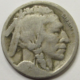 1923 S Buffalo Nickel - antique San Francisco mintmark five cent coin 1923 S Buffalo Nickel - antique San Francisco mintmark five cent coin