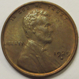 1929 D Lincoln Wheat Cent - antique Denver mintmark wheat penny 1929 D Lincoln Wheat Cent - antique Denver mintmark wheat penny
