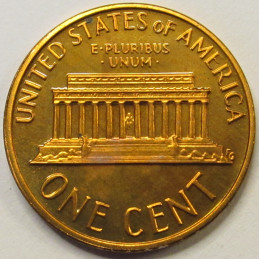 1976 S Lincoln Memorial Cent - Proof S mintmark American penny 1976 S Lincoln Memorial Cent - Proof S mintmark American penny