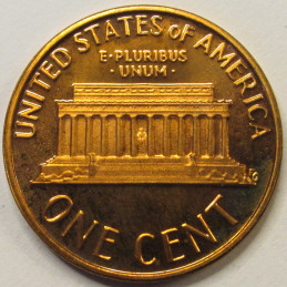 1977 S Lincoln Memorial Cent - Proof - American S mintmark penny 1977 S Lincoln Memorial Cent - Proof - American S mintmark penny